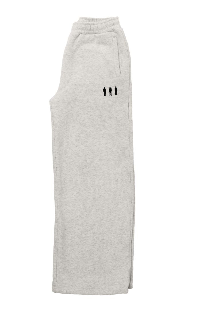 White Wide-Leg Sweatpants