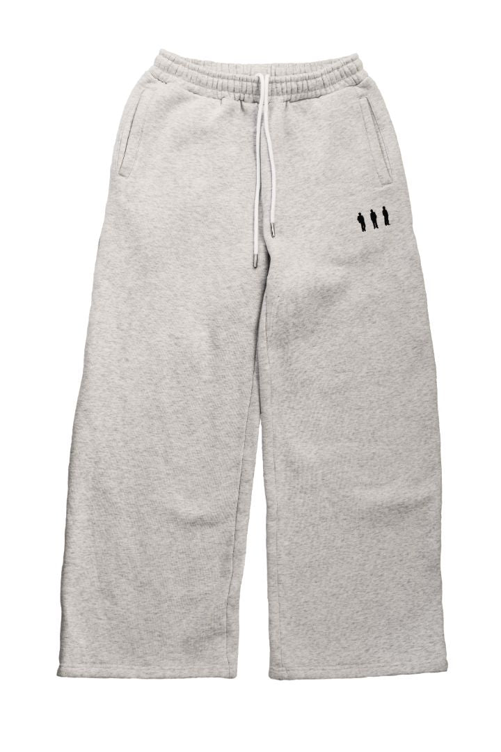 White Wide-Leg Sweatpants
