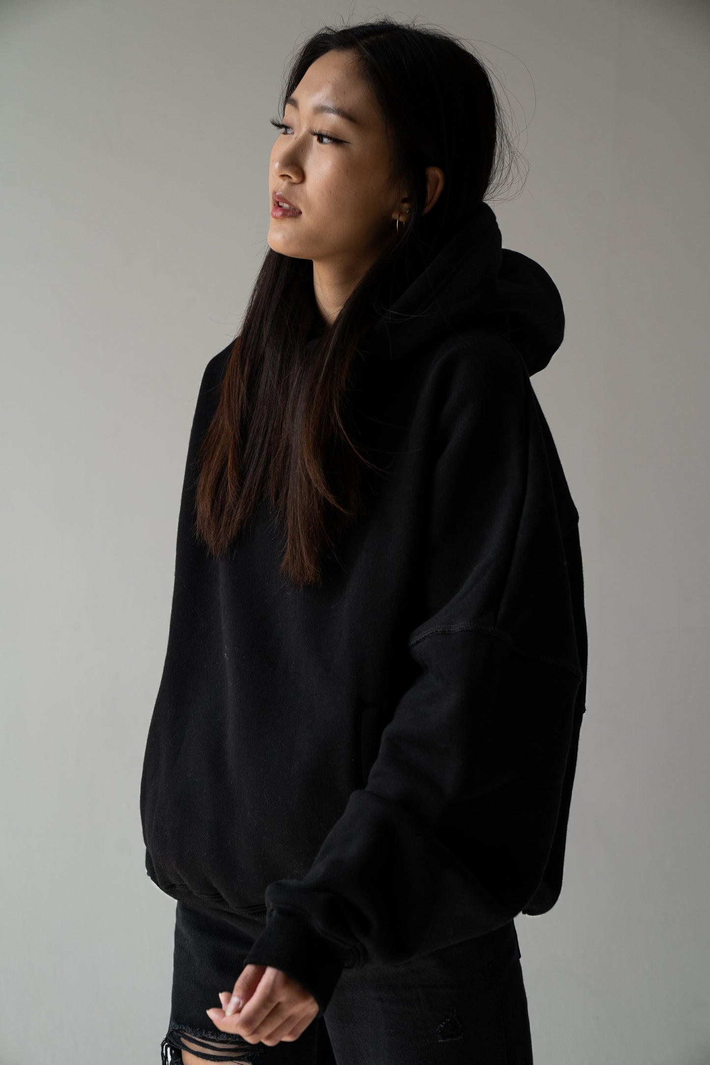 Black Oversized Hoodie