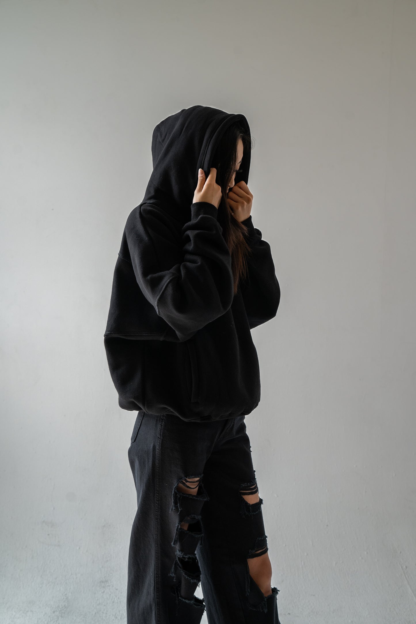 Black Oversized Hoodie