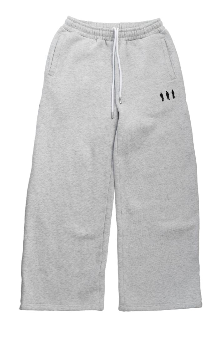 Grey Wide-Leg Sweatpants